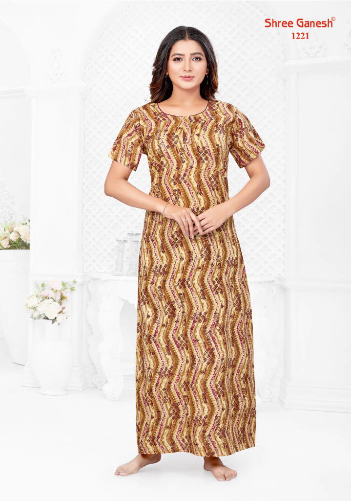 Kavya Vol 2 By Shree Ganesh Printed Cotton Nighty Wholesale Shop In Surat
